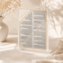 Birkat Hamazon Bencher Stand - Acrylic Gold Edition