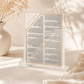 Birkat Hamazon Bencher Stand - Acrylic Gold Edition