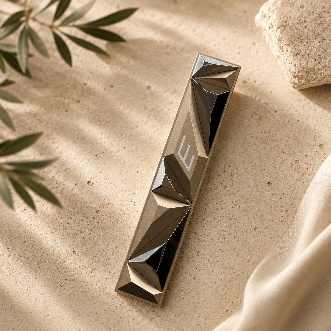 Mezuzah Case – Rose Gold Crystal Aluminum Mezuzah | Fits 4.7" Klaf