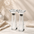 Candlesticks - Crystal Shabbat & Yom Tov Candlesticks | Faceted Crystal Pillar Design
