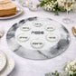 Passover Seder Plate - Classic Marble Design - Orot Judaica