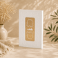 Shabbat Candle Lighting Prayer Book with 14K Gold Plaque
