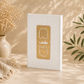 Shabbat Candle Lighting Prayer Book with 14K Gold Plaque