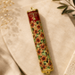Mezuzah Case – Floral Menorah Metal Mezuzah | Fits 5.5" Klaf