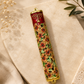 Mezuzah Case – Floral Menorah Metal Mezuzah | Fits 5.5" Klaf