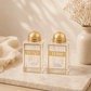 Salt Set - Crystal “Shabbat Kodesh” Gold