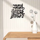 Mizmor LeTodah Metal Wall Hanging – Black Hebrew Metal Wall Décor for Jewish Home