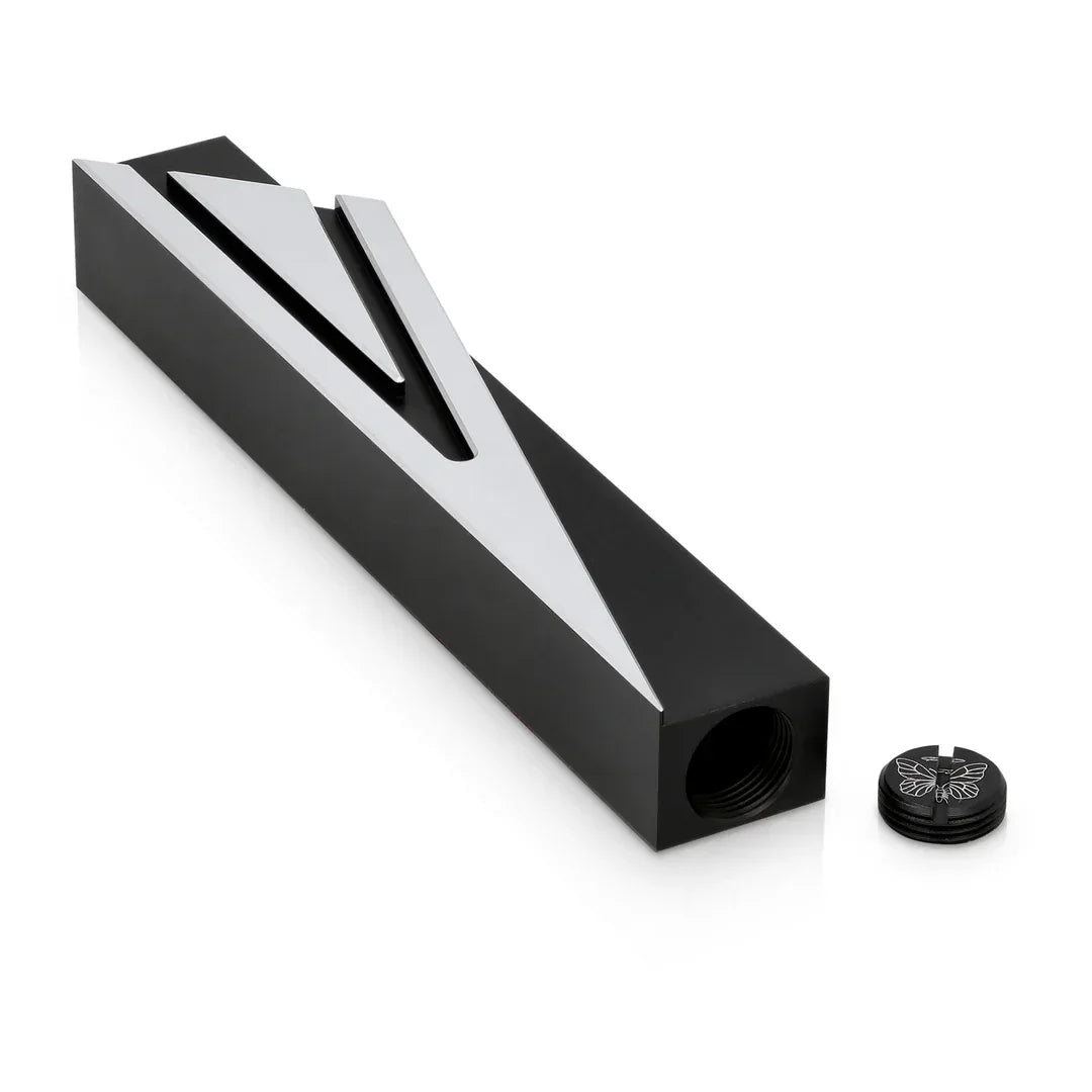 Capital Shin Mezuzah Case - Anodized Aluminum - Orot Judaica