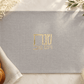 Challah Cover – Luxury Reversible Linen, Gold & Silver Lettering, Shabbat & Yom Tov
