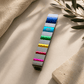 Mezuzah Case – Anodized Aluminum Mezuzah with Color Crystal Inlays | Fits 4.7" Klaf