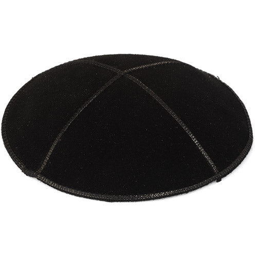 Black Leather Kippah - Artman Style