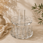 Acrylic Wine Distributor Set with 8 Cups - Silver Edition