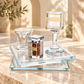 Havdalah Set – Luxury Crystal Havdalah Set with Rotating Tray, Kiddush Cup, Candle Holder & Besamim Box