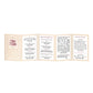 Simanim – Hebrew Rosh Hashanah Simanim Card with Birkat Hamazon, Kiddush & Sheva Brachot | Folding Pocket Edition