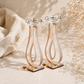 Compact Crystal Shabbat Candlesticks - Pair