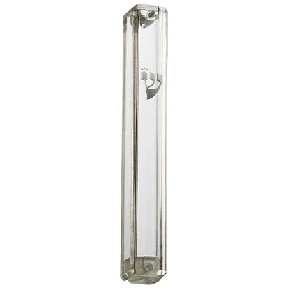 Clear Plastic Mezuzah Case - Rubber/Screw Cap - Orot Judaica