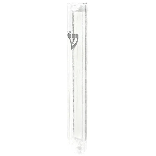 Clear Plastic Mezuzah Case - Rubber/Screw Cap - Orot Judaica
