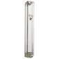 Clear Plastic Mezuzah Case - Gold/Silver Shin - Orot Judaica