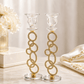 Candlesticks - Crystal Shabbat & Yom Tov Candlesticks | Crystal Circle Design