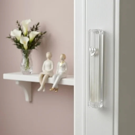 Mezuzah Case – Clear Waterproof Plastic Mezuzah | Fits 5.9" Klaf