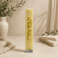 Havdalah Candle – Luxury Hand-Painted Jewish Candle with Gold Lettering