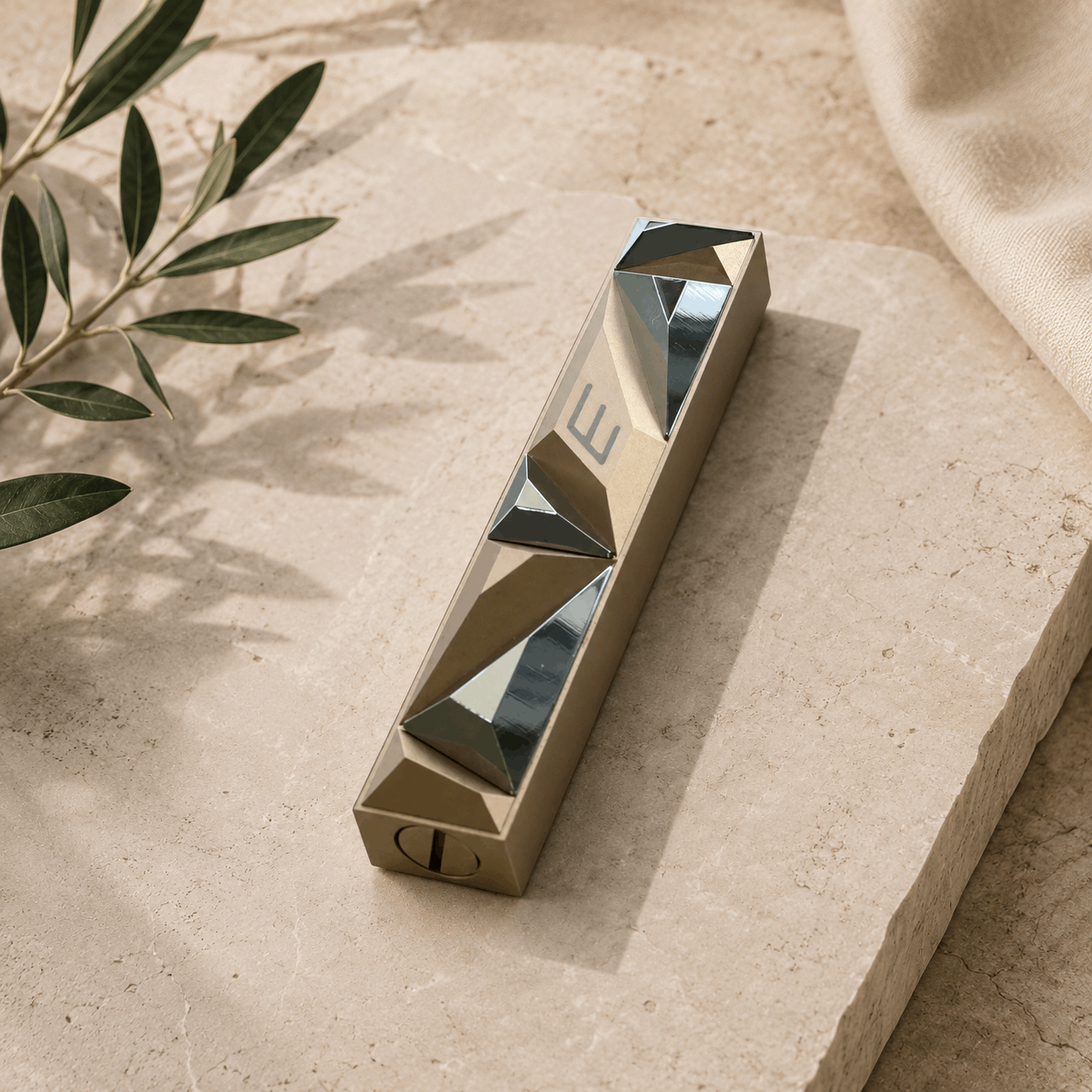 Mezuzah Case – Rose Gold Crystal Aluminum Mezuzah | Fits 4.7" Klaf