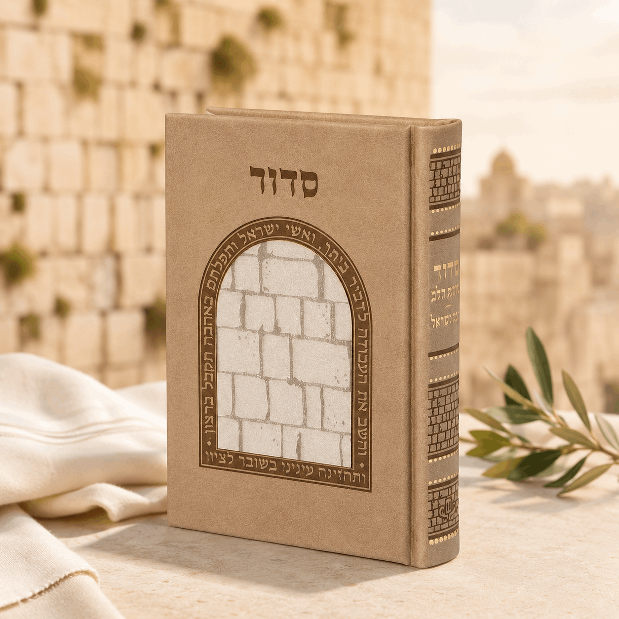 Siddur – Kavanat Halev Hebrew Prayer Book for Women with Tehillim | Edot Mizrach 3D Kotel Edition | Name Embossed