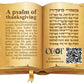 Mizmor LeTodah Magnet - Open Book Design - Orot Judaica
