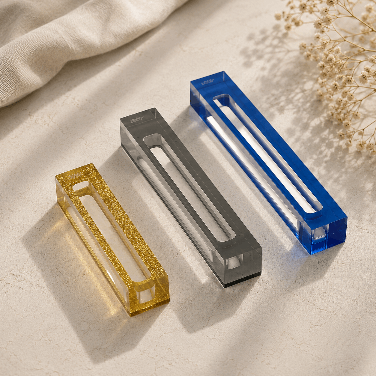 Mezuzah Case – Clear Acrylic Mezuzah | Fits 3.5", 4.3" or 5.5" Klaf