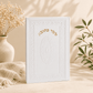 Shtar Ketubah - Luxury White Faux Leather with Gold Embossing