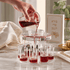 Kiddush Wine Fountain Set - Acrylic Kiddush Cup with 8 Wine Cups | Elegant Shabbat & Yom Tov Wine Dispenser