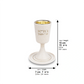Kiddush Cup – Polymer Sand Finish with Gold Interior | Shabbat & Yom Tov Design