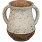 Netilat Yadayim Washing Cup - Compact Mango Wood Gold Speckled