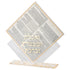 Acrylic Birkat Hamazon Stand - Gold (Ashkenaz) - Orot Judaica