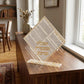 Acrylic Birkat Hamazon Stand - Gold (Ashkenaz)