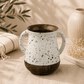 Netilat Yadayim Washing Cup - Compact Mango Wood Black Speckled