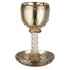Crystal Kiddush Cup - Gold Finish with Saucer - Orot Judaica