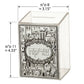 Tzedakah Box – Acrylic Jerusalem Charity Box with Silver Plaque | Wall Mounted Judaica