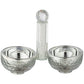 Crystal Shabbat Set with Kiddush Cup, Candlesticks & Salt Cellars