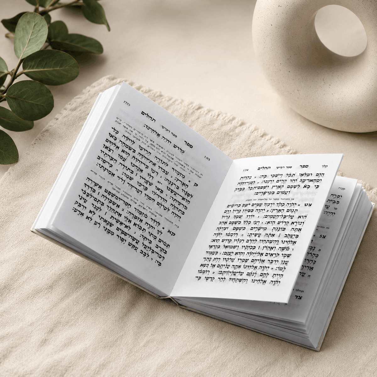 Tehillim – Mini Pocket Hebrew Tehillim Book | Jerusalem Cover for Protection & Travel