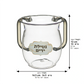 Netilat Yadayim Washing Cup – Clear Acrylic Netilah Cup with Hebrew Design
