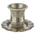 Nickel Filigree Kiddush Cup - With Matching Saucer - Orot Judaica