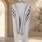 Tallit – Black 100% Cotton Jewish Prayer Shawl | Mishkan HaTchelet | Made in Israel