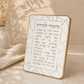 Mizmor LeTodah Acrylic Plaque - Gold Frame