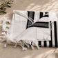 Tallit Tashbetz Black - 100% Rehelim Wool - Mishkan HaTchelet
