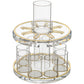 Acrylic Wine Distributor Set with 8 Cups - Gold Edition