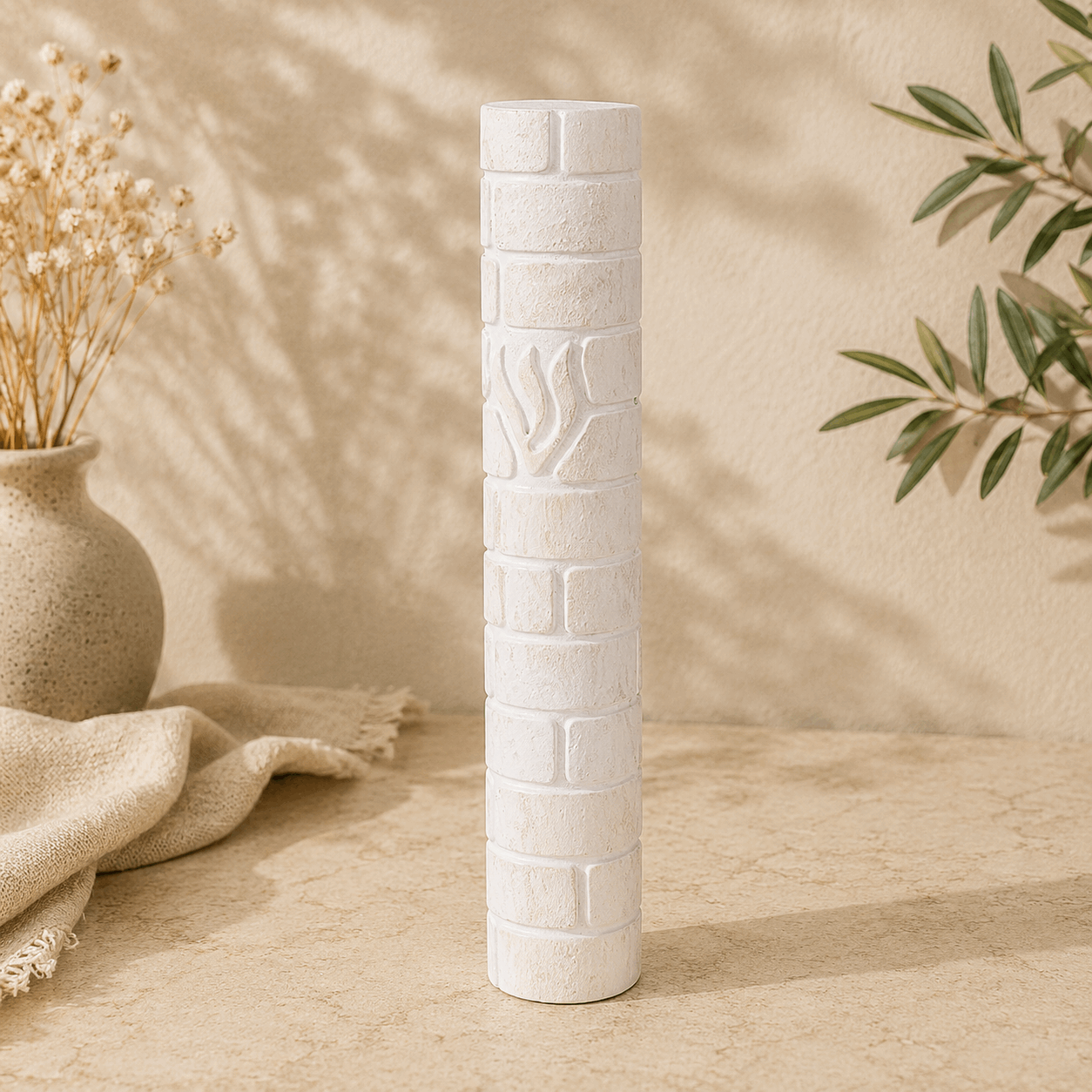 Mezuzah Case - Polymer Concrete Kotel Design