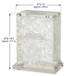 Tzedakah Box – Luxury Acrylic Pearl Marble-Effect Charity Box with Magnetic Lid | Modern Judaica
