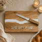 Challah Board – Wood & White Epoxy Board | Knife Included Design