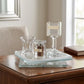 Havdalah Set – Luxury Crystal Havdalah Set with Rotating Tray, Kiddush Cup, Candle Holder & Besamim Box